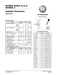 Datasheet BC557A manufacturer ON Semiconductor